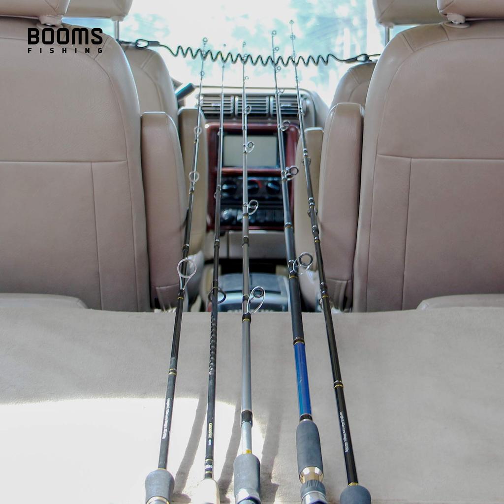Booms Fishing VTC Coiled Rope Rod Holder with Two Carabiners for Easy Removal