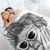 Lewis Capaldi hand drawn portrait Throw Blanket For Decorative Sofa Decoratives Sofa Throw for babies Blankets