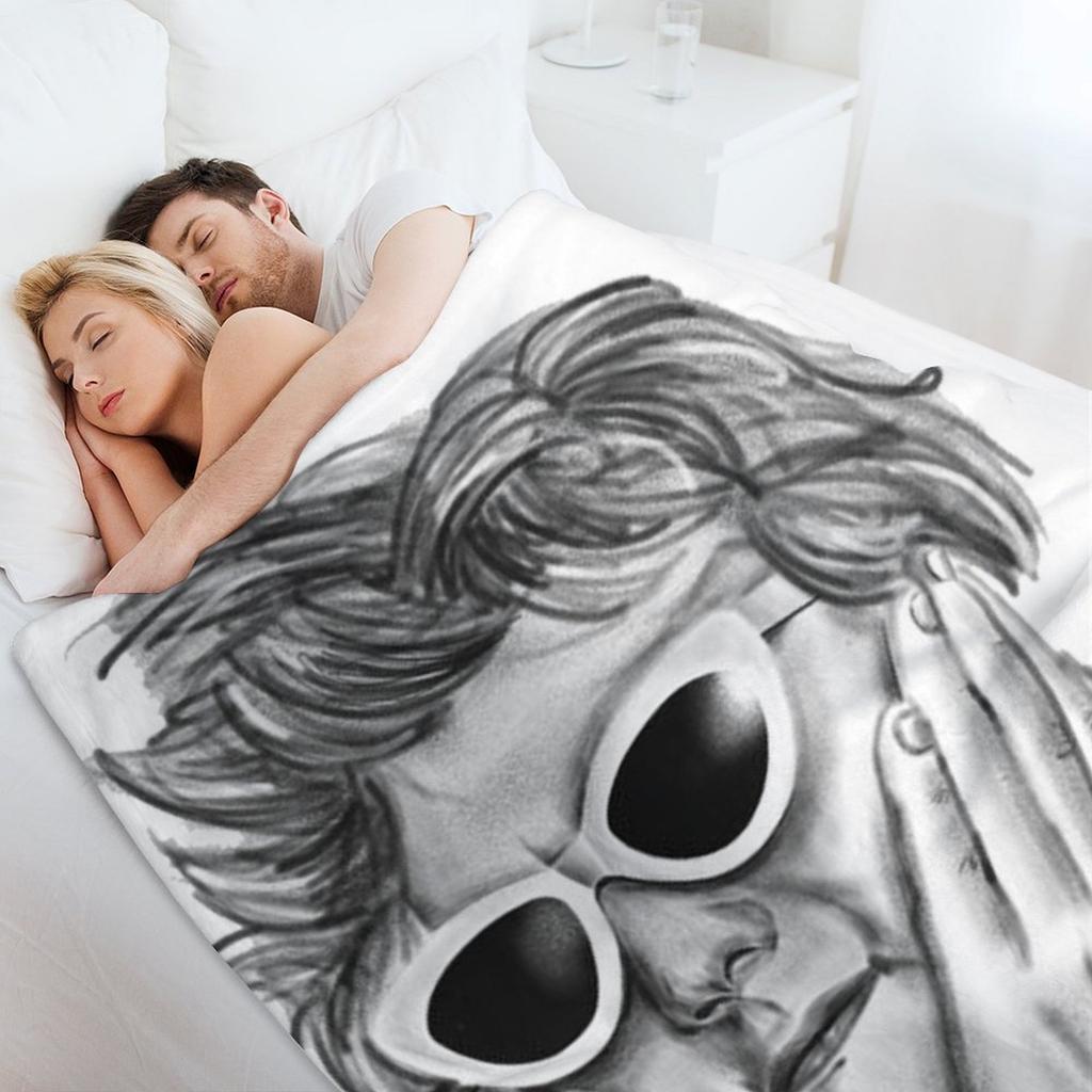 Lewis Capaldi hand drawn portrait Throw Blanket For Decorative Sofa Decoratives Sofa Throw for babies Blankets