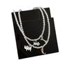 Niche Design Sense Cat Eats Fish Pendant Pearl Necklace Female Simple Personality Versatile Temperament Fashion Neck Chain Collarbone Chain