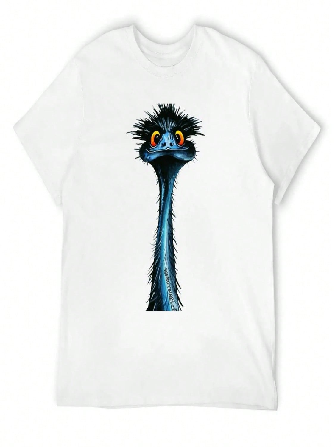 Stunned Emu T-Shirt Anime Clothes Plain Oversizeds Custom T-Shirts Oversized T Shirts For unisex S разноцветный