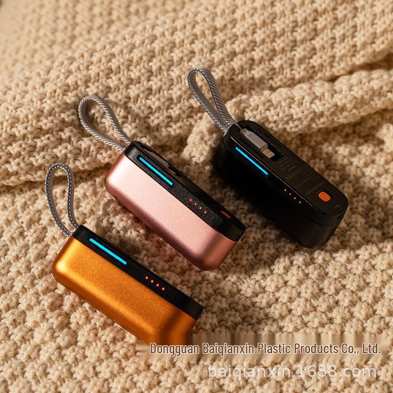 Quick Heat Magnetic Hand Warmer & Power Bank with Built-in Cable - Compact Storage & High Capacity
