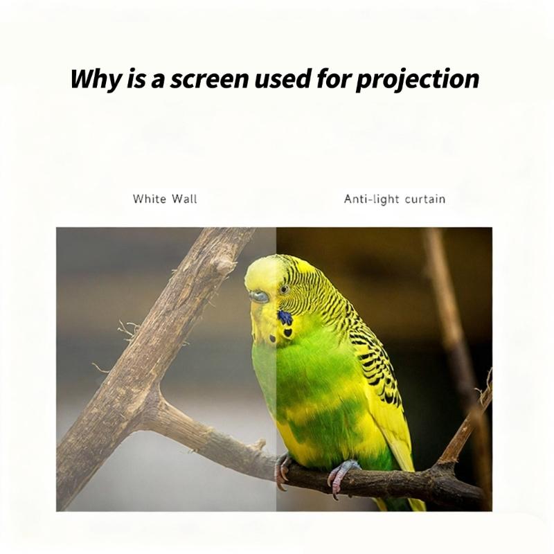 Metal Frame Projector Screen Foldable Design and Highly Definition Resistant To Light Wide Viewing Angles