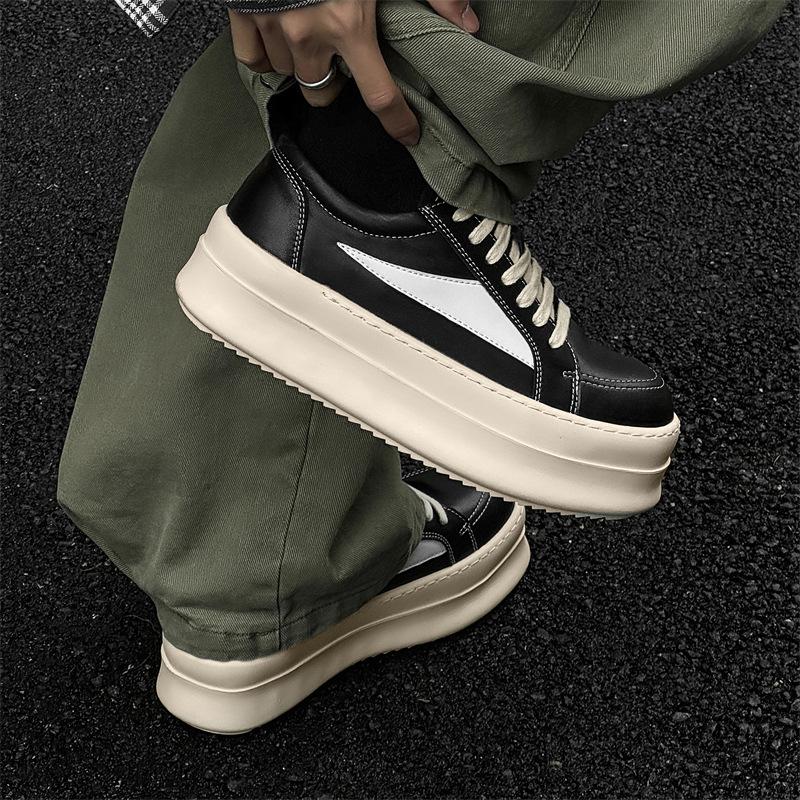 Neues Nischen-Design Dunkle verdickte Sport High-Street-Style Niedrige Plateauschuhe Trendige Schuhe
