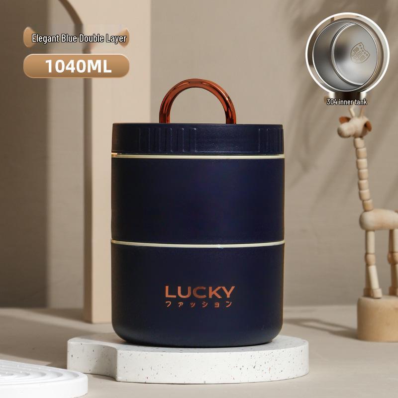 304 Stainless Steel Bento Box - Multi-Layer Partitioned Lunch Container for Students and Office Workers