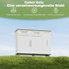 Isola Cucina Mobile, Piano Espandibile, Ante di Armadietto, Cassetti, Portasciugamani, Carrello da Cucina in MDF, Bianco