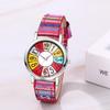 Round Wristwatch with Braided Strap and Waterproof Bohemian Floral Genuine Casual Analog Quartz Adjustable Stylish Popular Fashion Watch Perfect Gift