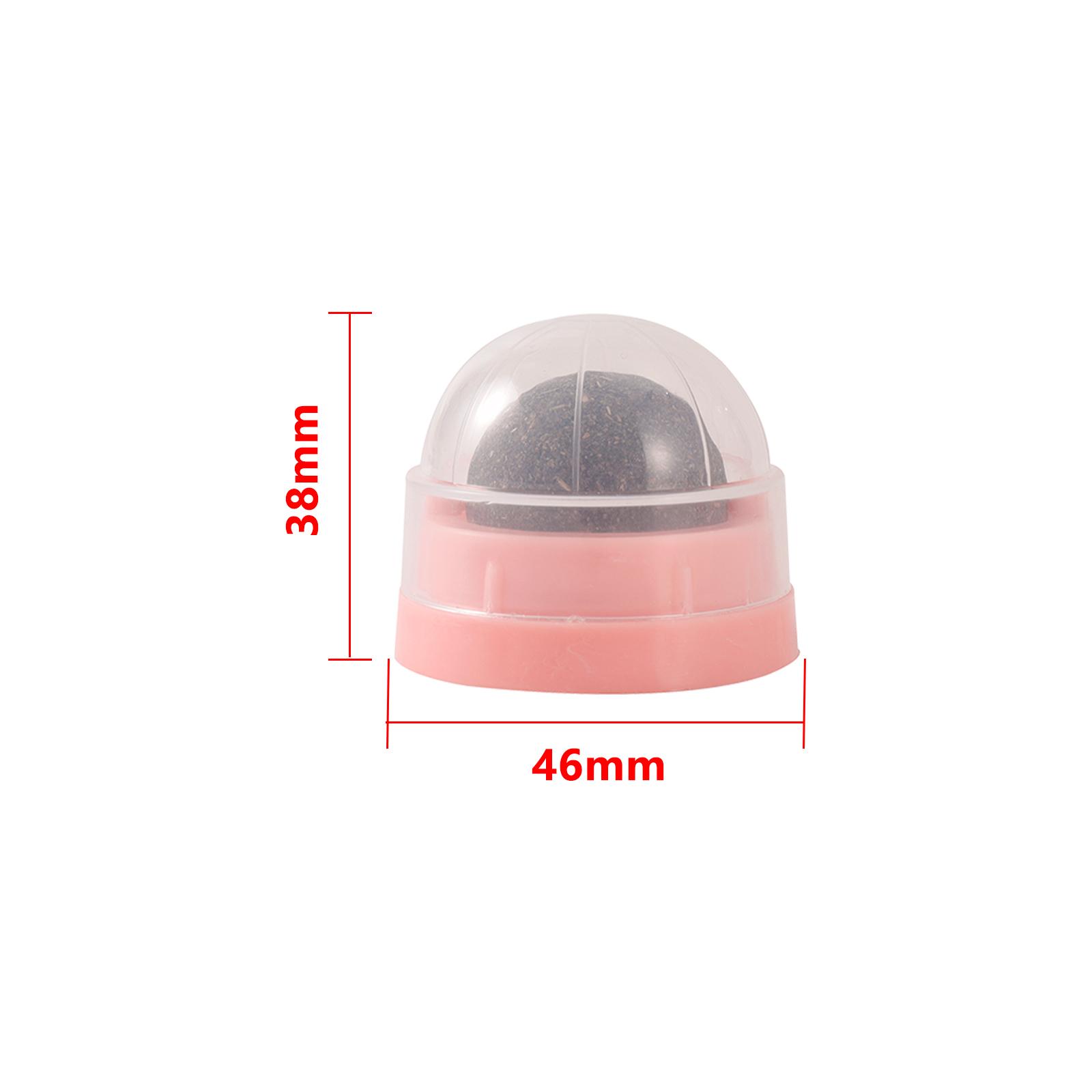 

1 Pc Pure Natural Catnip Cat Without Chemical Additives Rotatable Catnip Chew Toy Lick Snack Healthy Nutrition Ball Pet Supplies рожевий