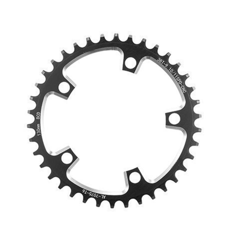 110BCD/130BCD Narrow Wide Chainring Aluminum Alloy Mountain Bicycles 5 Screws Round Chainring Direct Mounted Chainring