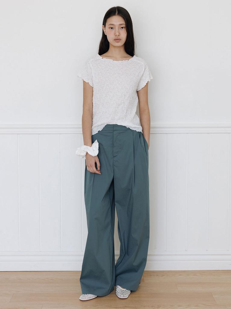 THERYE Pintuck Banding Pants(Green)