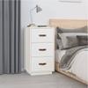 Day and Night - Day and Night Solid White Pine Wood Bedside Table 40x40x75 Cm
