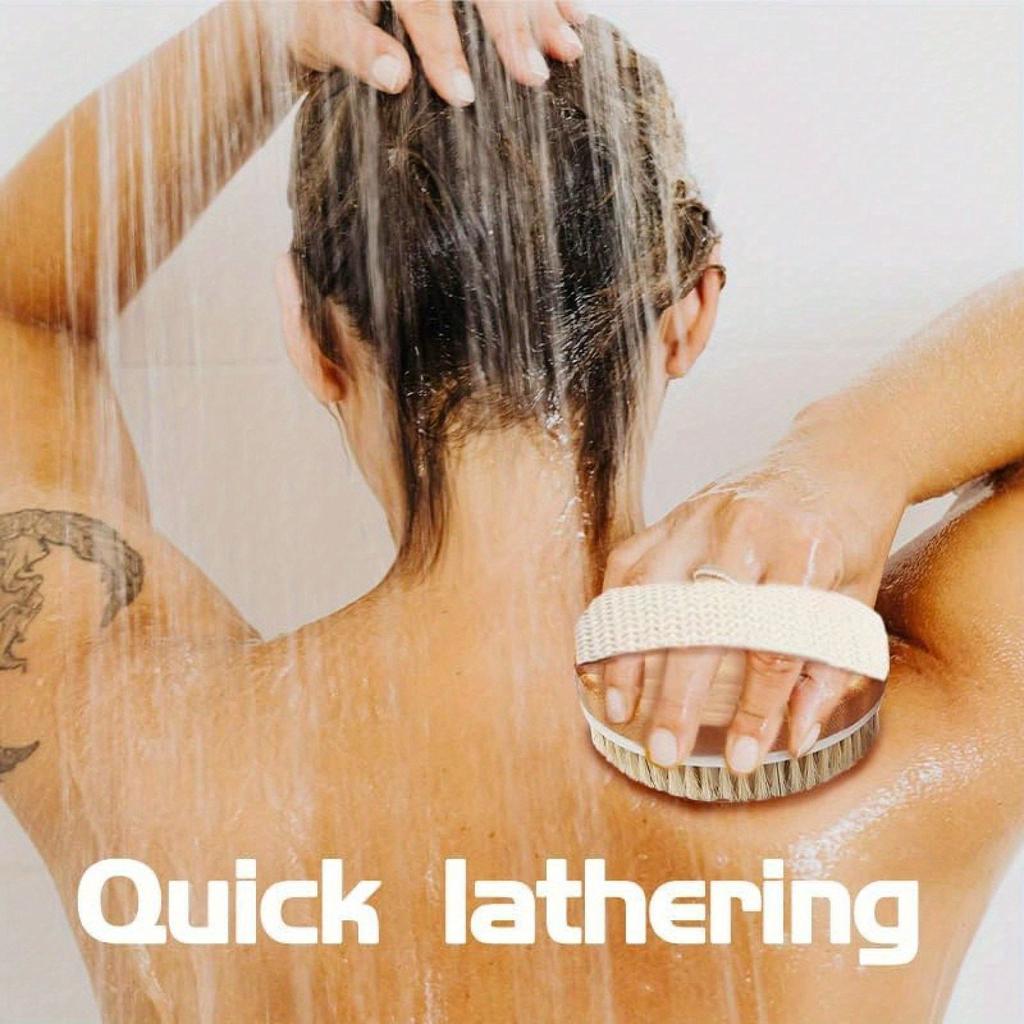 Dry Body Brush Shower Brushing Removes Dry Skin With Massage Nodes Exfoliating Bath Brushes Body Scrubber Back To School