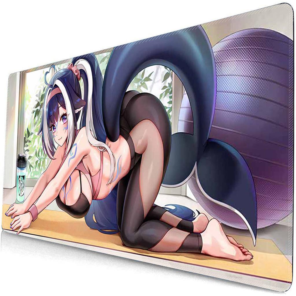 Large Mouse Pad Anime Waifu Cups E-Sports Gaming Mousepad Overwatched Rubber Mouse Mat Non-Slip Keyboard Pad Desk Mat XXL