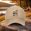 California Palm Tree Print Washed Baseball Cap Unisex Duckbill Golf Casual Outdoor Hat