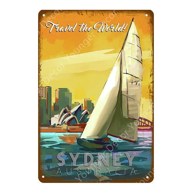 

Классический Титаник Дорожная Лодка Металлические Оловянные Вывески Новая Зеландия Европа Гонконг Винтаж Доска Паб Бар Клуб Домашний Декор Настенный Плакат YJ024 20x30cm