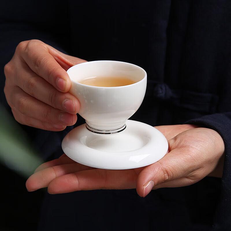 Chaxun Auspicious White Porcelain Teacup
