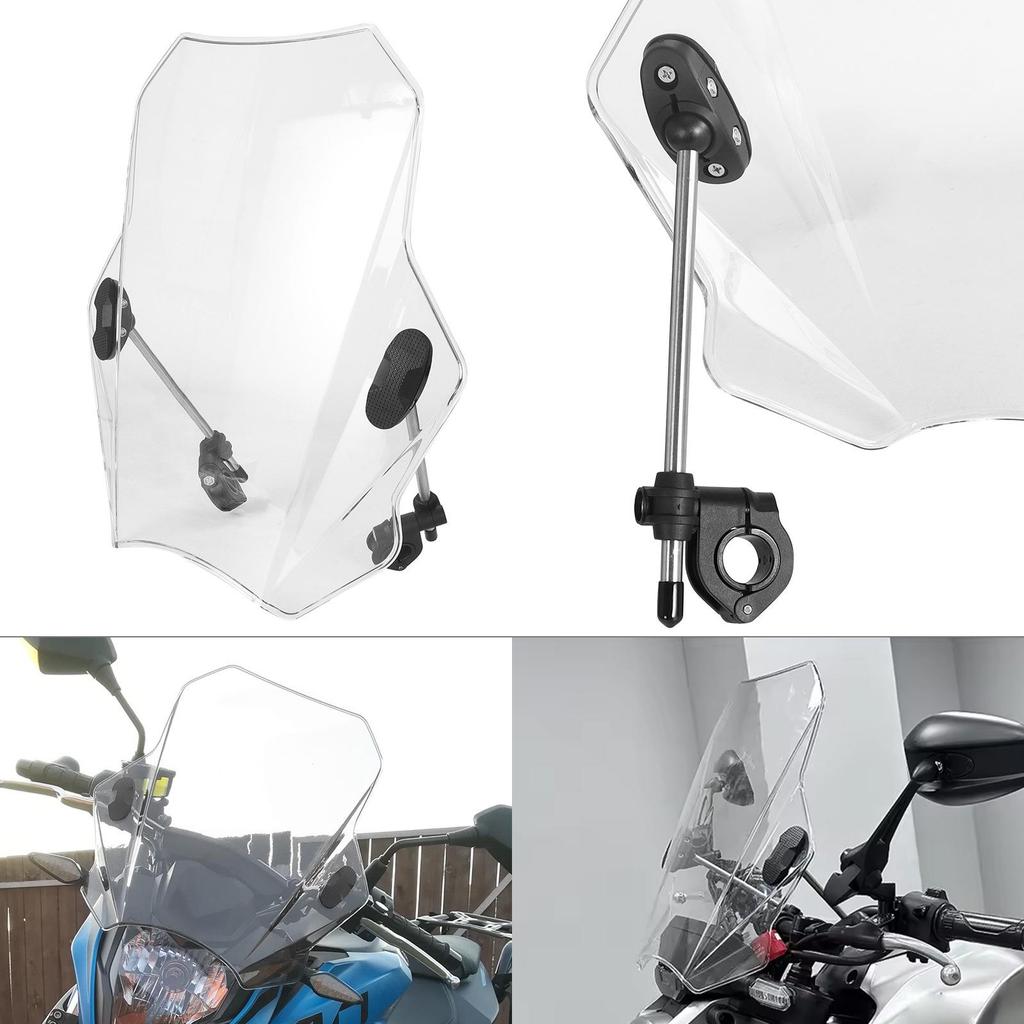 Universal Motorcycle Windshield Rain Cover for Street Bikes with Bracket