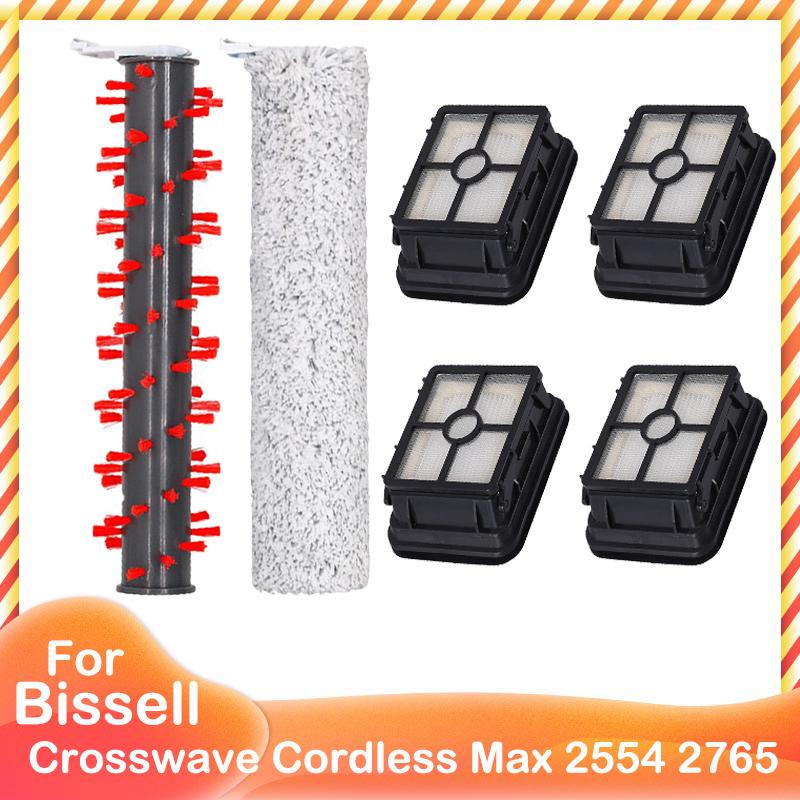 Main Brush HEPA Filter For Bissell Crosswave Cordless Max 2554 2554A 2590 2596 2596B 2596M 2765 2765F 2765Z 2765E 2765N 2767Z