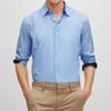 HUGO BOSS Shirts Men's Light Blue Pointed Collar Moderate Other 50483724-421