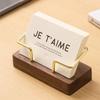 Card Storage Wooden Card Holder Tabletop Shelf Card Organizer Simple Cards Display Stand  High-End