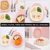 1 Set Divided Plate Bowl for Toddlers Self Feeding Training