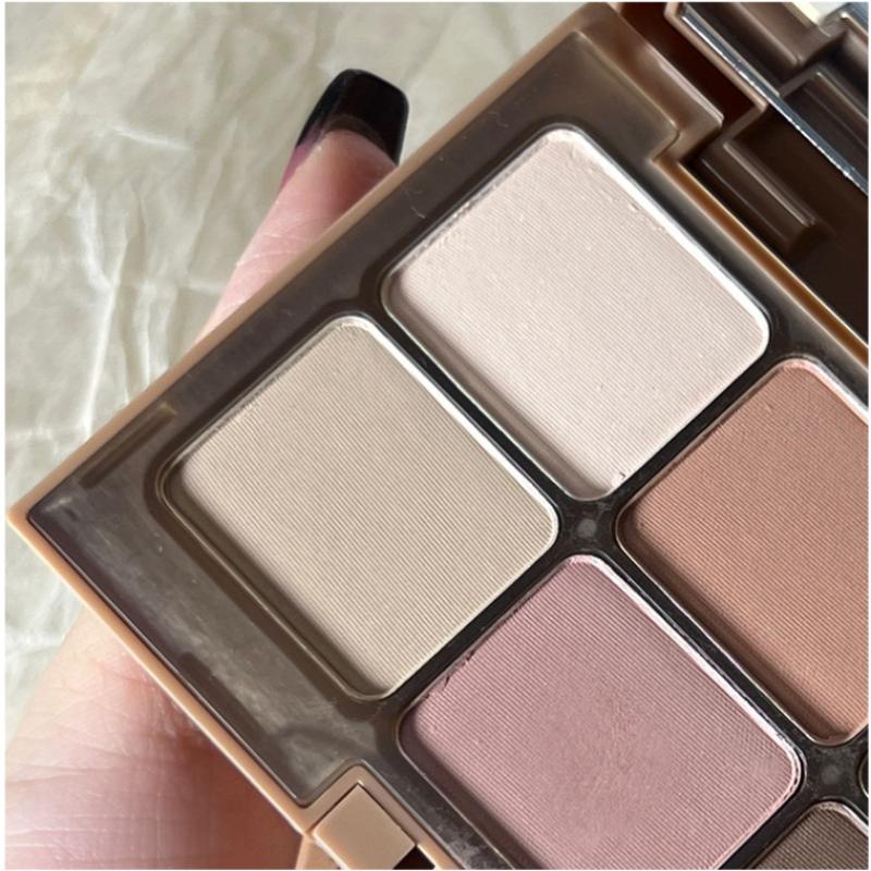 6 Colors Eye Shadow Multi-Function Disc Matte Powder Blusher Facelift Highlight All-In-One Disc Earth Color Autumn And Winter