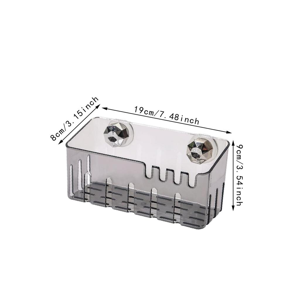 Suction Cup Kitchen Sink Rack Sink Caddy No Punching Multifunctional Easy Install Portable Storage Basket for Apartment Hotel