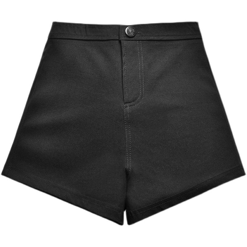 High Waist Black Slim Summer Shorts - Sexy New Elastic Hip Peach Leggings 2024