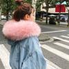 Loose Hooded Thickened Short Student Lamb Wool Cotton Jacket Denim Fleece Jacket