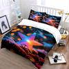 Colorful Star Ornament Set Decors Soft Comfortable Duvet Cover Bedding Set Included 1*Duvet Cover & 2*Pillowcases, Gift