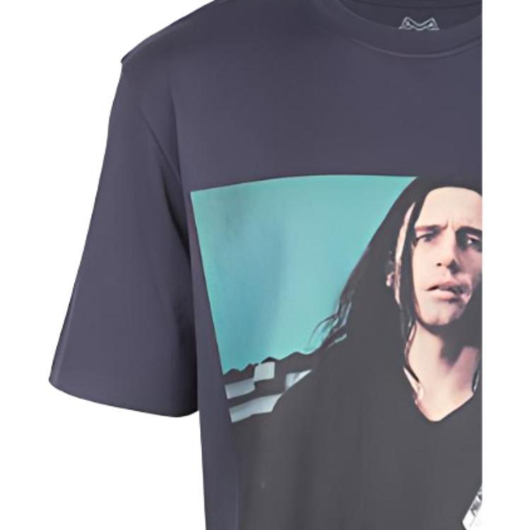 Palace T Shirts Men's Gray Blue Crew Neck Moderate P17TS009T