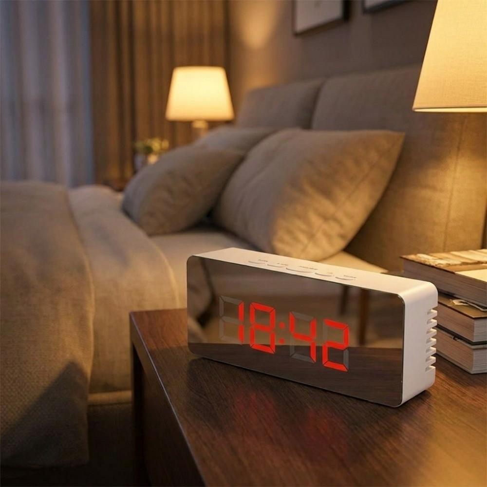 Smart LED Electronic Clock Night Light Desktop Table Clock Fashion Digital Alarm Clock Kids