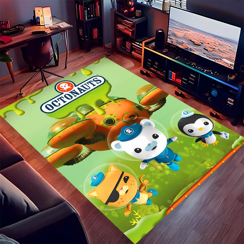 The Octonauts4 Printed Absorbent Washable Carpet, Non-Slip Bathroom Mats, Kitchen Rugs, Yoga Mat,Living Room Entrance, Camping Picnic Rugs