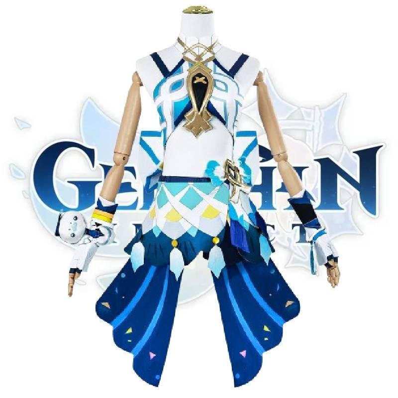 Adorable Marani Cosplay Costume For Genshin Impact Featuring Cute Fresh Style And Accessory Set