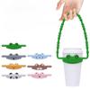 Universal Silicone Cup Sleeve with Cute Cartoon Strap - Adorable & Secure Handle for 7cm Mugs