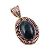 Přírodní Kámen Krve Drahokam 925 Ryzí Sterlingové Stříbro Dvoubarevný Přívěsek 1.50" j6d31