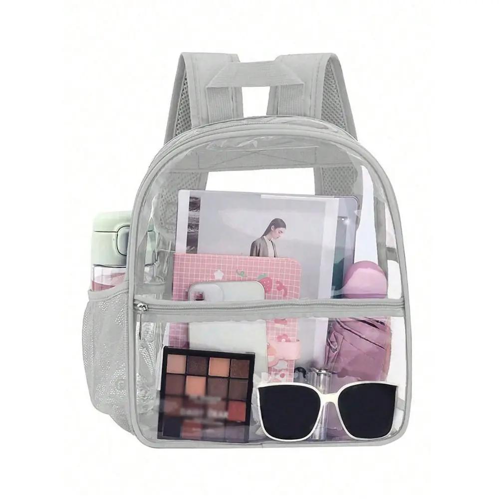 

Clear Backpack Transparent PVC Backpack Summer Waterproof Beach Cell Phone Bag for Travel School Storage Small Backbags