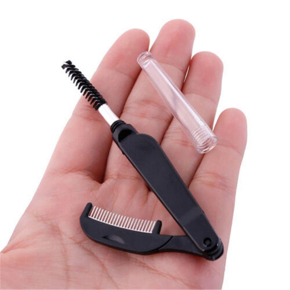 Extension Tool Makeup Beauty Eyebrow Brush Eyelash Metal Comb Dual-Head Foldable Mascara Separator
