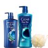 Clear Men Sport Shampoo & Deep Sea Body Wash Set