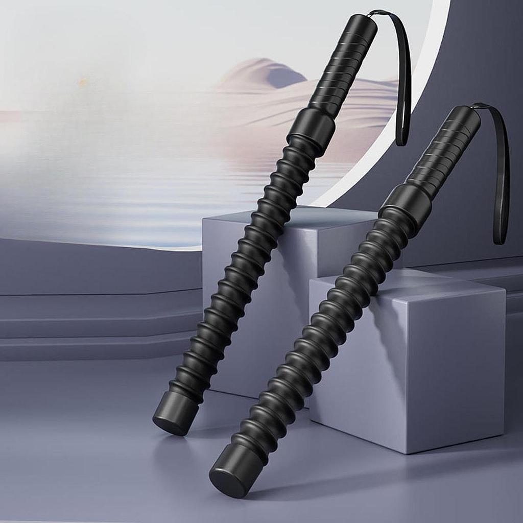 2Pc Ropeless Battle Rope Strength Training Bar Fitness Grip Bar Triceps Strengthener Spring Arm Strength Expander Muscle Trainer