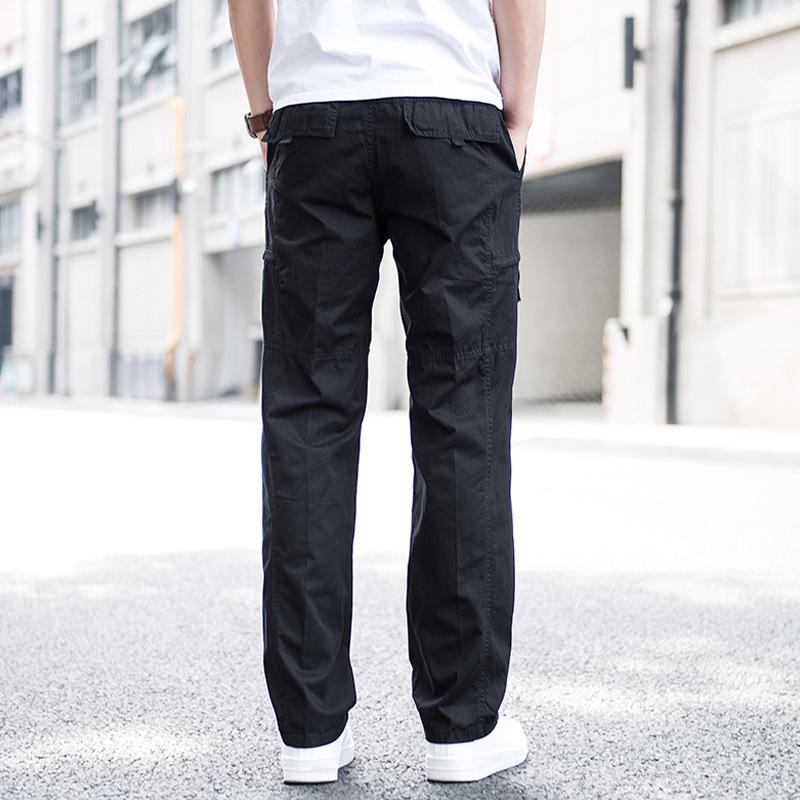 Men's Plus Size Straight Leg Loose Overalls - Wear-Resistant, Casual, Outdoor Sports Pants