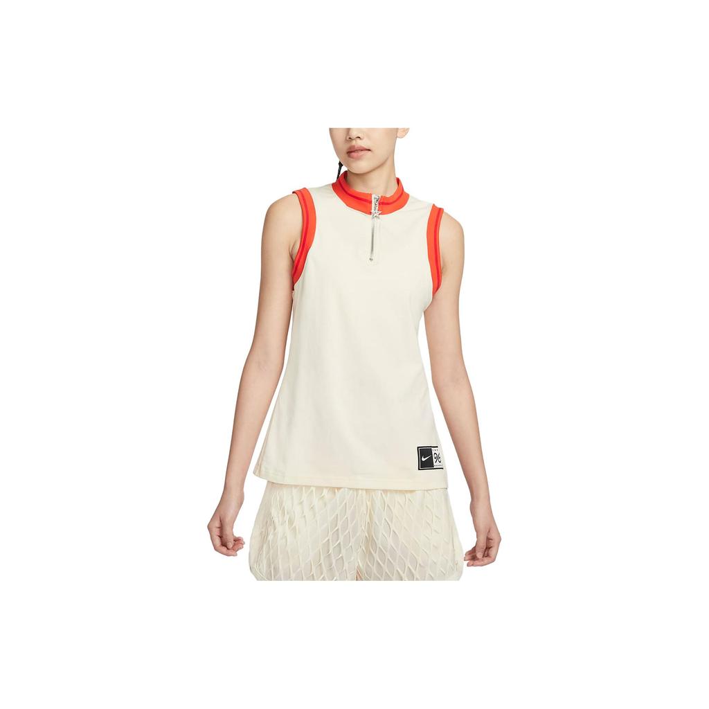 Nike Sportswear Circa 96 Color Block Hollow Back Sports Vest Women Tops Coconut-Milk DV8290-113