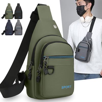 Men's Chest Bag Travel Sports Crossbody Bag Commuter Shoulder Bag