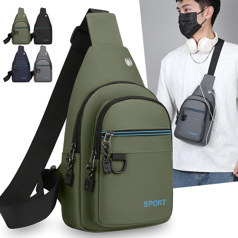 Geantă de piept pentru bărbați Geantă crossbody pentru călătorii și sport Geantă de umăr pentru navetă