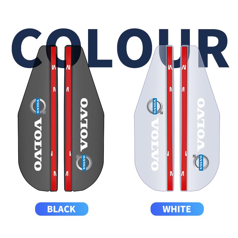 2 Stück Transparente Auto-Regenaugenbrauen für Volvo XC90 XC60 C30 T6 S60 C70 XC40 V40 XC70 V70 V60 V50 S80 S40 AWD V90 Autozubehör