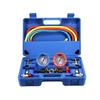 Complete Air Conditioning Manifold Gauge Set For R134A R22 R502 Refrigerants Includes Couplers Adapter Puncturing Device