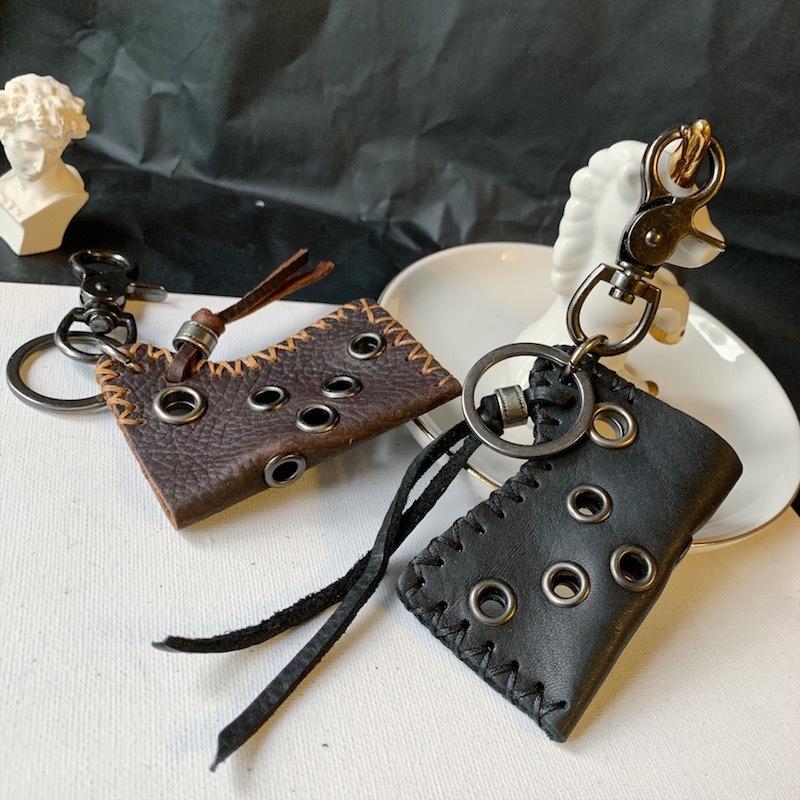Retro Leather Case, Men's Storage Keychain, Key Bag, Waist Pendant.
