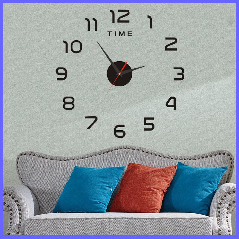 European Style Acrylic Wall Clock, Creative Art Clock, Minimalist Wall Clock, Decorative Wall Sticker Clock