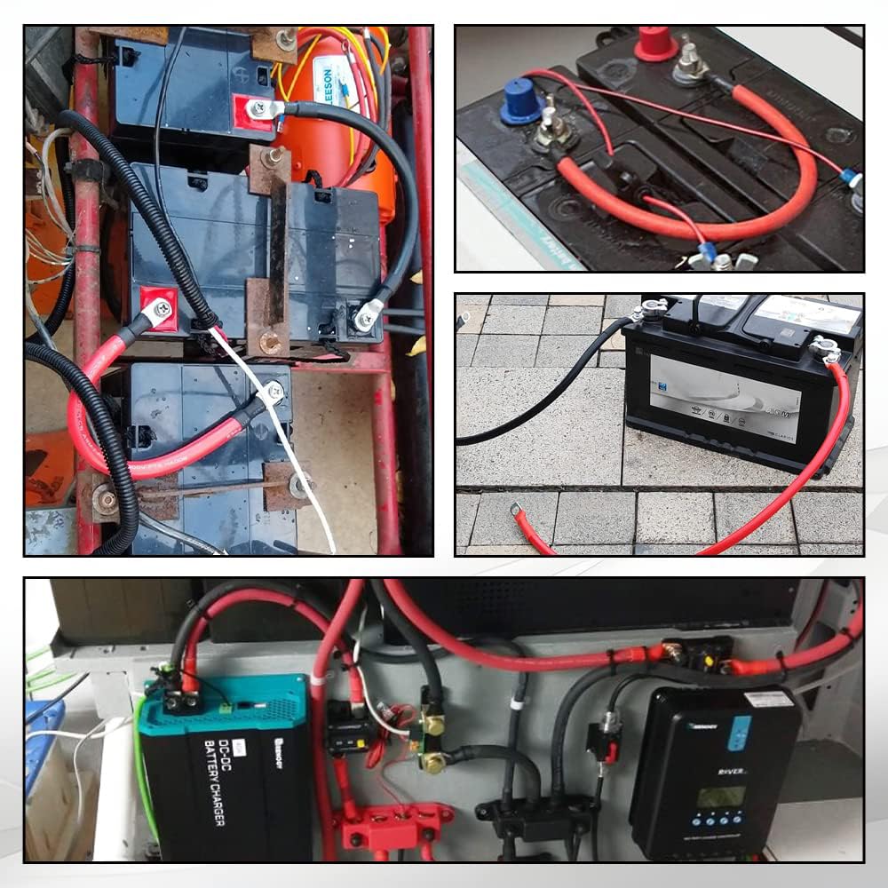 LIKENNY Battery Expansion Cable Inverter (Max 60A) Parallel Battery Cable