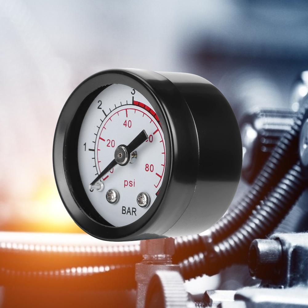 0?6BAR 0?80psi Atomizer Pressure Gauge Replacement for Stainless Steel Sprayer Accessories
